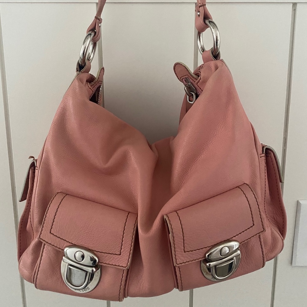 Marc Jacobs Pink Leather Bag w/silver hardware💖